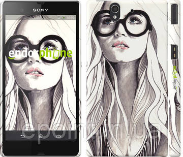 Чохол на Sony Xperia Z C6602 Дівчина з обкладинки "2870c-40"