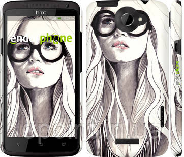 Чохол на HTC One X Дівчина з обкладинки "2870c-42"