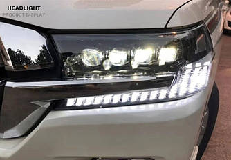 Передні фари Toyota Land Cruiser 200 (2016+) тюнінг Full Led оптика