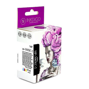 Сумісний картридж Inkdigo™ HP 300 XL Color (CC644EE), чорнильний, кольоровий, 15 ml, аналог CC643EE (CC643E)