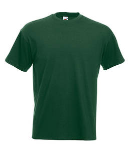 Чоловіча футболка Super Premium 3XL Темно-Зелений (Пляшковий)