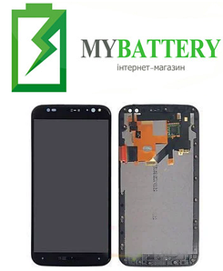 Дисплей (LCD) Motorola XT1570 Moto X Style/XT1572/XT1575 із сенсором чорний + рамка