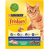 Сухий корм Friskies для стерилізованих кішок, з лососем і овочами 10КГ