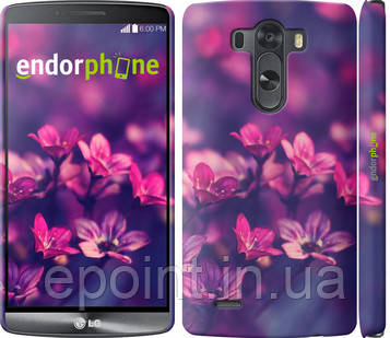 Чохол на LG G3 dual D856 Пурпурові квіти "2719c-56", фото 1