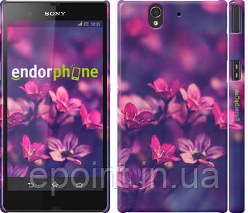 Чохол на Sony Xperia Z C6602 Пурпурні квіти "2719c-40"