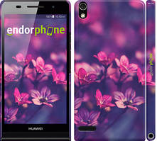 Чохол на Huawei Ascend P6 Пурпурні квіти "2719c-39"