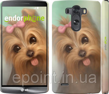 Чохол на LG G3 D855 Намальований йоркширський тер'єр "928c-47"