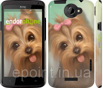 Чохол на HTC One X Намальований йоркширський тер'єр "9280-42"