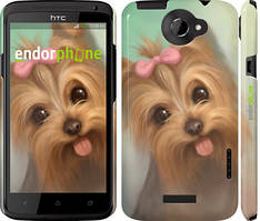 Чохол на HTC One X Намальований йоркширський тер'єр "9280-42"