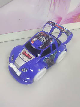 Машинка музична світиться Avengers синя тачки супергерої