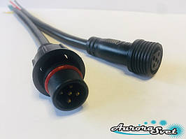 Вологозахищений роз'єм 5 контактний. Роз'єм IP 68. Переріз 0.35 мм. Герметичний роз'єм 5 контактів.