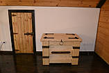 Сундук дерев'яний, розкритий лаком для зберігання, фото 4