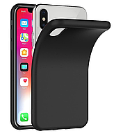 Черный силиконовый чехол iPhone X / Xs