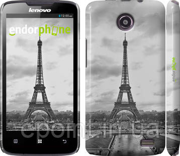 Чохол на Lenovo A820 Чорно-біла Ейфелева вежа "842c-68"
