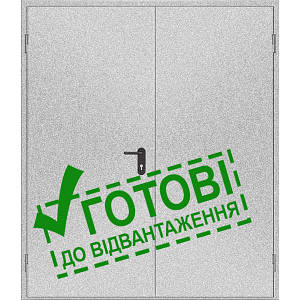 Двері протипожежні металеві глухі ДМП ЕІ30-2-2100х1500 лів., ЄвроСтандарт