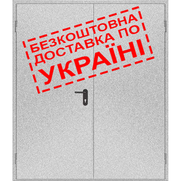 Двері протипожежні металеві глухі ДМП ЕІ60-2-2100x1400 лів., ЄвроСтандарт