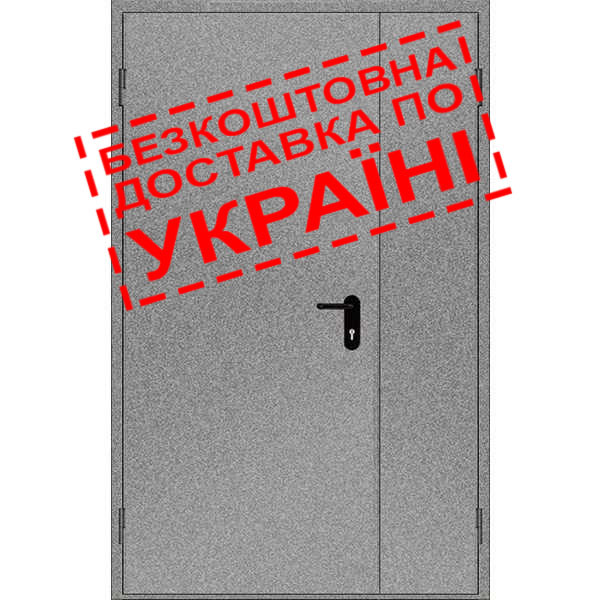 Двері протипожежні металеві глухі ДМП ЕІ30-2-2100х1250 лів., ЄвроСтандарт