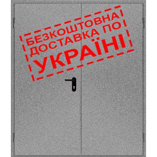 Двері протипожежні металеві глухі ДМП ЕІ30-2-2100х1450 лів., ЄвроСтандарт