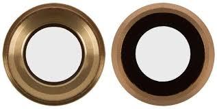 Скло камери для Apple iPhone 6S Plus з кільцем (Золоте), фото 1