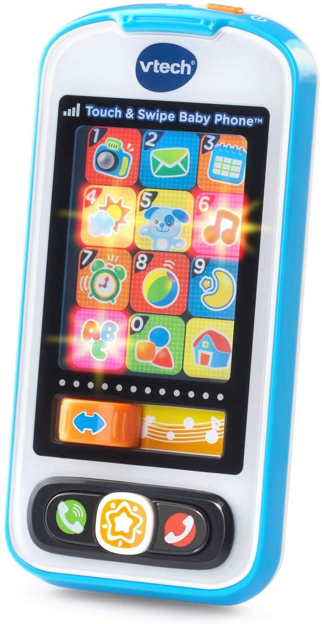 Оригинальный детский мобильный телефон голубой VTech Touch and Swipe Baby  Phone 80-146189 (ID#1106760599), цена: 660 ?, купить на Prom.ua