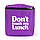 Термосумка "Ланч бег Don't touch my lunch" maxi (фіолетова), фото 4