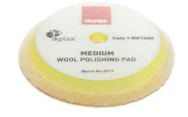 Полірувальний круг з вовни середній - Rupes BigFoot medium wool 130/145 мм. жовтий (9.BW150M)