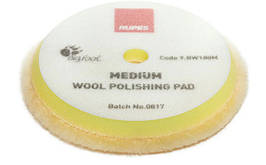 Полірувальний круг з вовни середній - Rupes BigFoot medium wool 150/165 мм. жовтий (9.BW180M)
