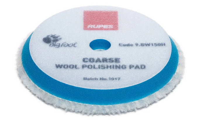 Полірувальний круг з вовни грубий - Rupes BigFoot coarse wool 130/145 мм. синій (9.BW150H), фото 1