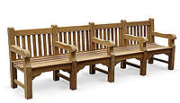 Лавочка скамья со спинкой 2840 х 580 мм от производителя Garden park bench 24