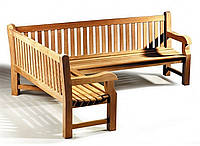 Лавочка скамья со спинкой 2400 х 690 мм от производителя Garden park bench 25