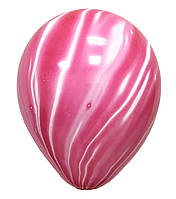 Кулі 12"/30 см Мармурові Фуксія