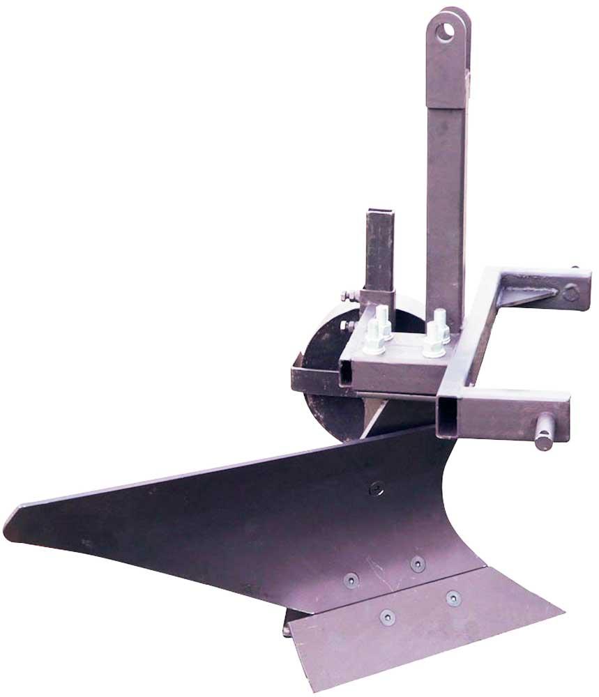 Плуг однокорпусний для мінітрактора Преміум (опорне колесо, причіпне 3 точки), фото 1