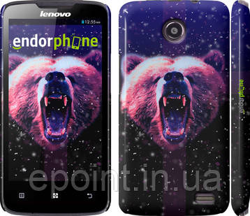 Чохол накладка для Lenovo A820 Злий ведмідь