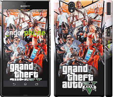 Чехол на Sony Xperia Z C6602 GTA 5. Collage v2 "2815c-40"