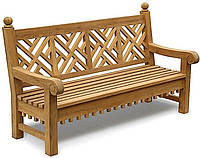 Лавочка скамья со спинкой 1800 х 500 мм от производителя Garden park bench 33