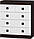 Якісний комод на 5 ящиків телескопічні напрямні Соната 3 Дуб сонома + білий 80х38х93.5 см Еверест, фото 9