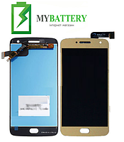 Дисплей (LCD) Motorola XT1684 Moto G5 Plus/ XT1685/ XT1687 с сенсором золотой