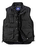 Классический утепленный жилет S415Черный, L, фото 4