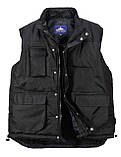 Классический утепленный жилет S415Черный, L, фото 5