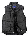 Классический утепленный жилет S415Черный, L, фото 6