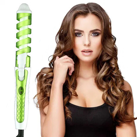Спіральна плойка Nova NHC-8558 Зелена, фото 1