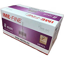 Голки IME-FINE універсальні для шприц-ручок, 8 мм, 100 шт.