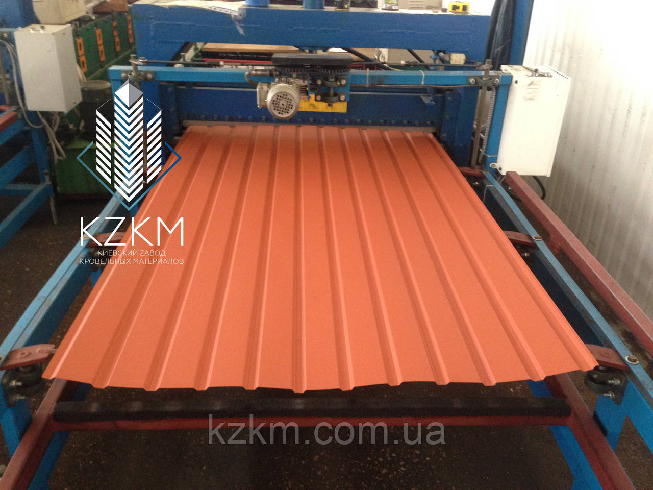 Матовий профнактил теракотовий RAL 8004, профіліс теракотового кольору для забору та воріт РЕМА 8004, фото 1