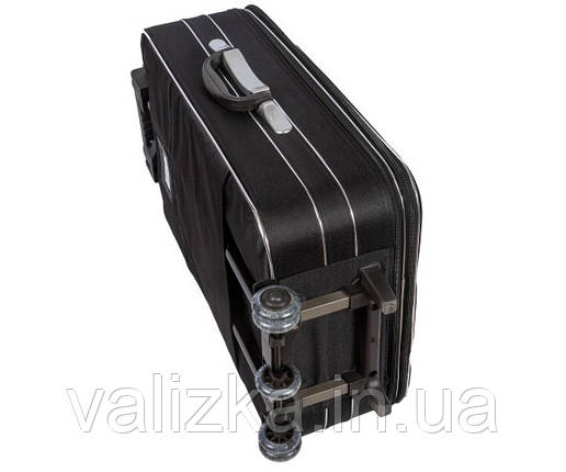 Текстильний маленький чемодан для ручної поклажі Suitcase на колесах чорний, фото 2