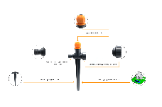 Дощівник Presto-PS зрошувач круговий Тюльпан (8401), фото 2