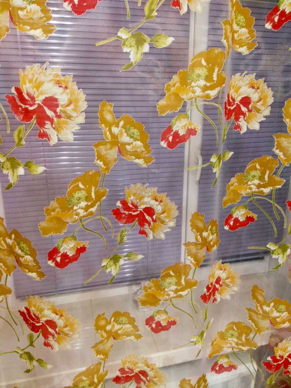 Органза з тканинним малюнком "Квіти"
