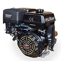 Двигун бензиновий Lifan LF190FD (15 л.с., електростартер, вал 25 мм, шпонка, котушка 3 А), фото 3