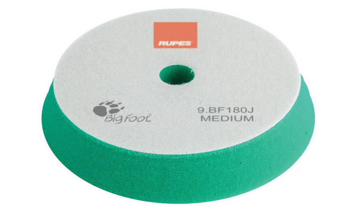 Полірувальний круг поролоновий середній - Rupes BigFoot medium 150/180 мм. зелений (9.BF180J), фото 1