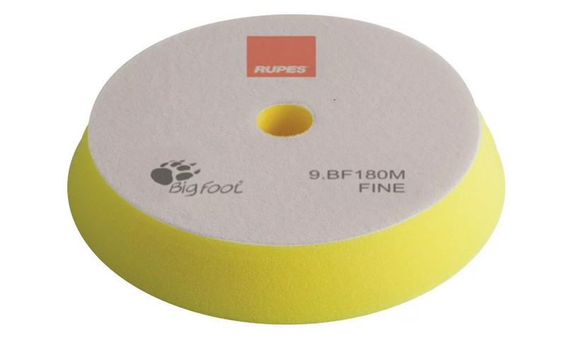 Полірувальний круг поролоновий тонкий - Rupes BigFoot fine 150/180 мм. жовтий (9.BF180M)