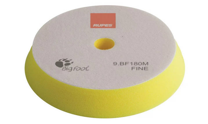 Полірувальний круг поролоновий тонкий - Rupes BigFoot fine 150/180 мм. жовтий (9.BF180M), фото 2